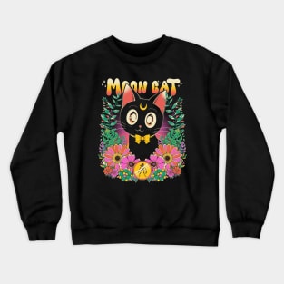 Moon Cat Crewneck Sweatshirt